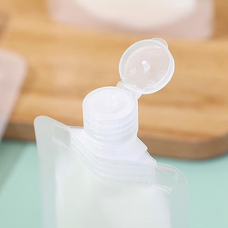 30/50/100 ml Lotionspendertasche, Reise-Shampoo-Aufbewahrungstasche, Shampoo-Flüssigkeits-Kosmetik-Aufbewahrung, wiederverwendbar, auslaufsicher, nachfüllbarer Beutel