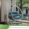Indoor/Outdoor Rattan Hanging Basket Chair: Rocking Double Swing & Lazy Hammock