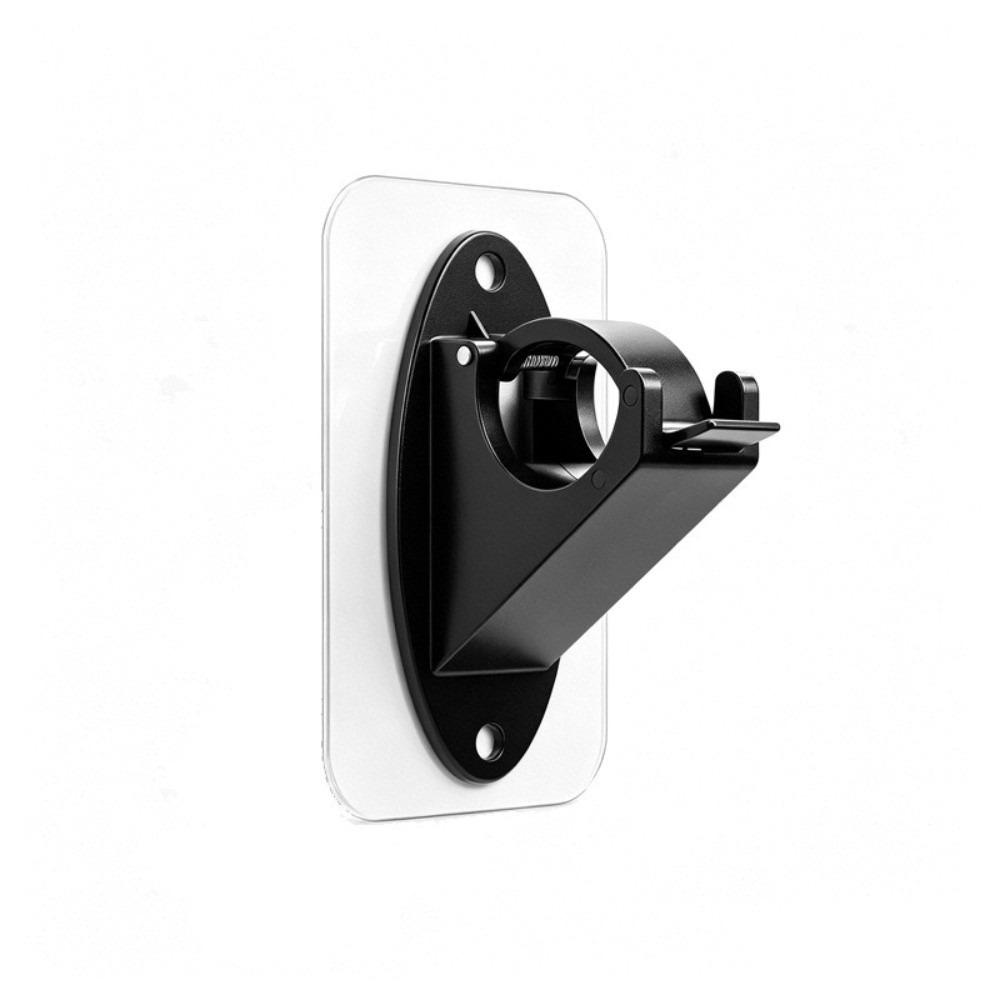 2pcs/set No Drill Curtain Rod Brackets Adhesive & Screw Dual Use Curtain Rod Bracket  Home Office