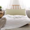 PiccoCasa Body Pillow Long with 1 50x160cm Cover, Microfiber, Plain, Nordic, Life-size, Pillowcase, Zipper, Piece, Khaki,