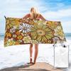 70er Jahre Retro Vintage Flower Power Muster Boho Strandtuch Weiche Mikrofaser Schnelltrocknend Saugfähig Schnelle Handtücher Für Bad