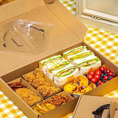 Disposable Portable Paper Lunch Boxes