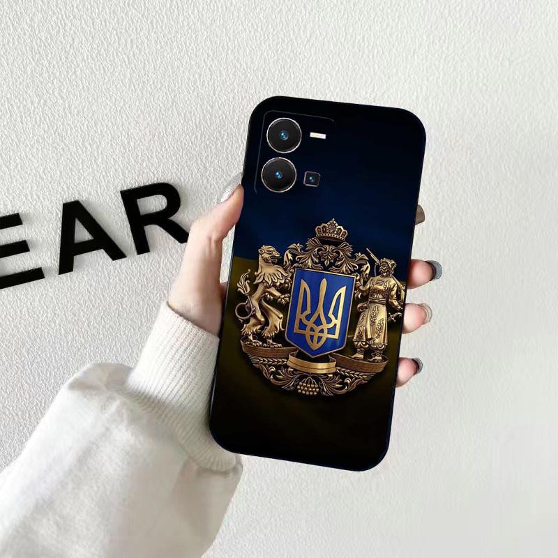 Telefon Fall für VIVO V21E V21 V23 V23E V2109 V20 V25e V25 V17 NEO X60 X80Pro X90 X80 Lite Ukraine Blume Funda fall Capa Zelle