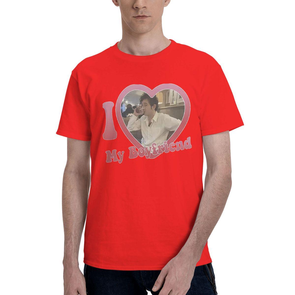 I Love My Boyfriend Matty Healy 1 100 Cotton Casual Breathable Confortable Totoro Funny Mens TShirt Mens Wear S