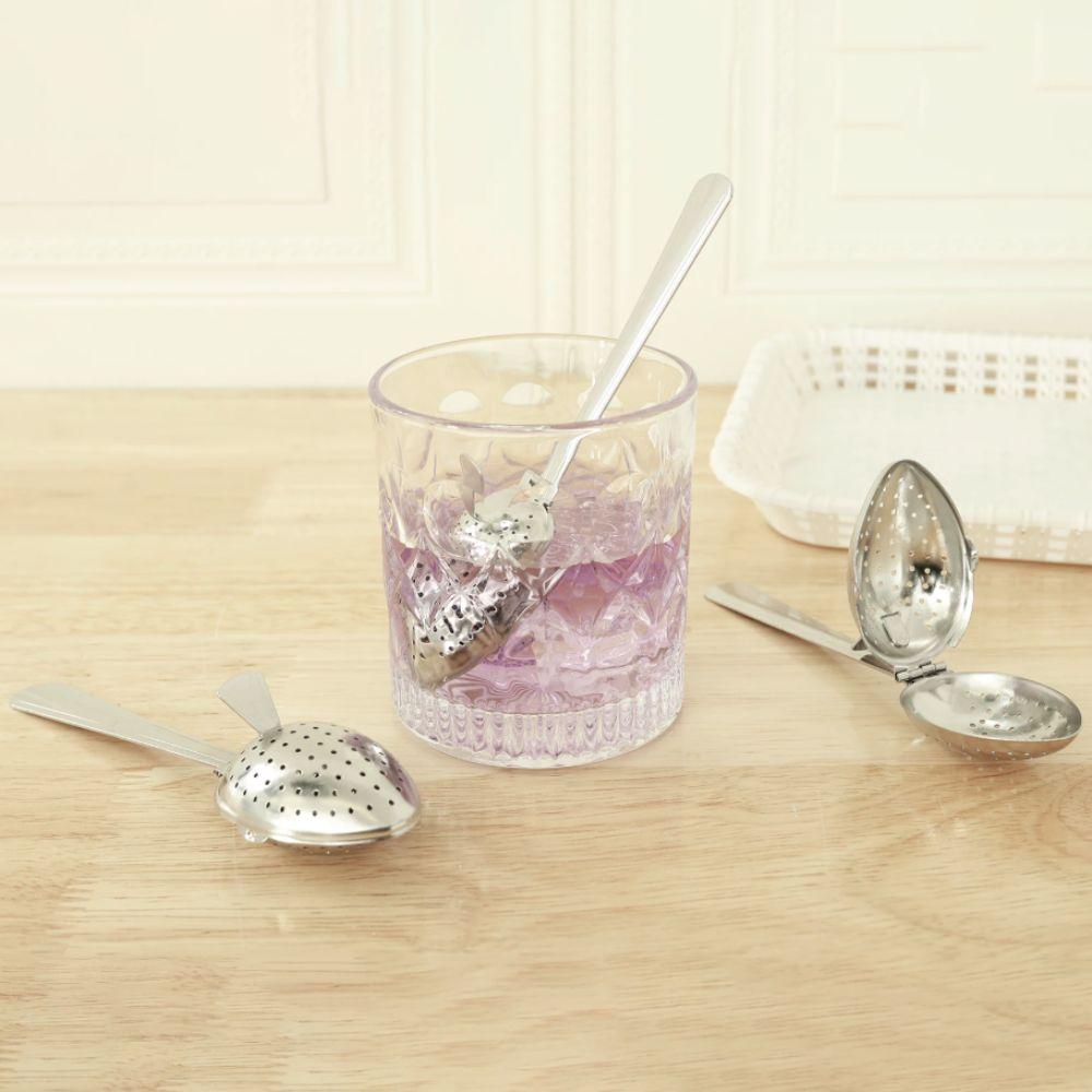 2 Piece Stainless Steel Tea Strainer Spoon Long Handle Tea Infuser Sieve Tea Filter Spoon Spices