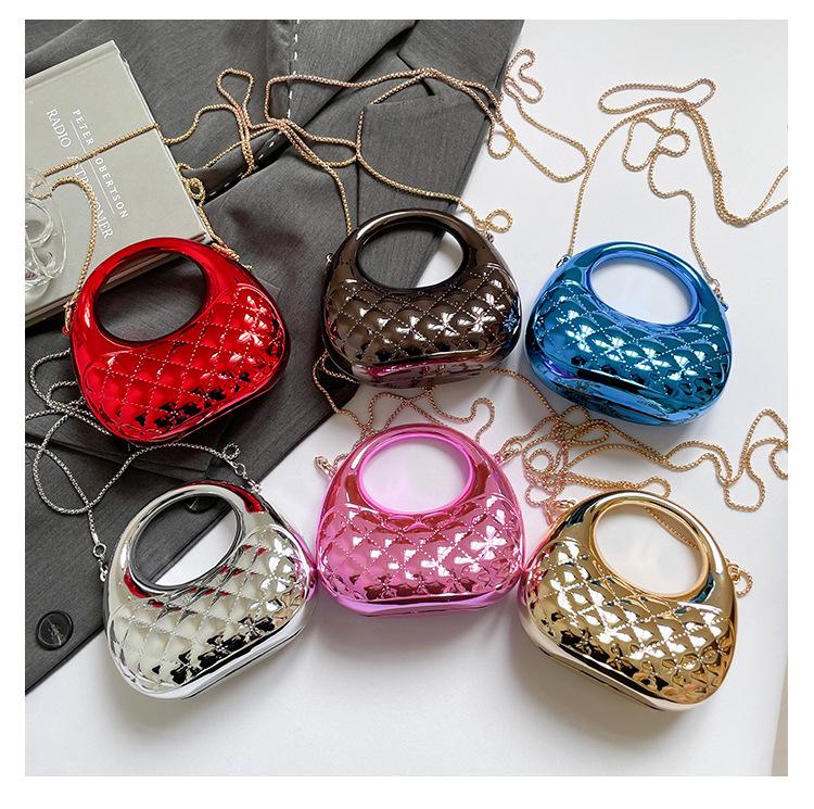 High-End Mini Crescent Acrylic Bag - Niche Fashion Lipstick Coin Purse Crossbody