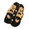 Cute Bear Print Cardigan Dog Clothes Autumn and Winter Warm Two-legged Vest Teddy Bear Small Dog Clothing