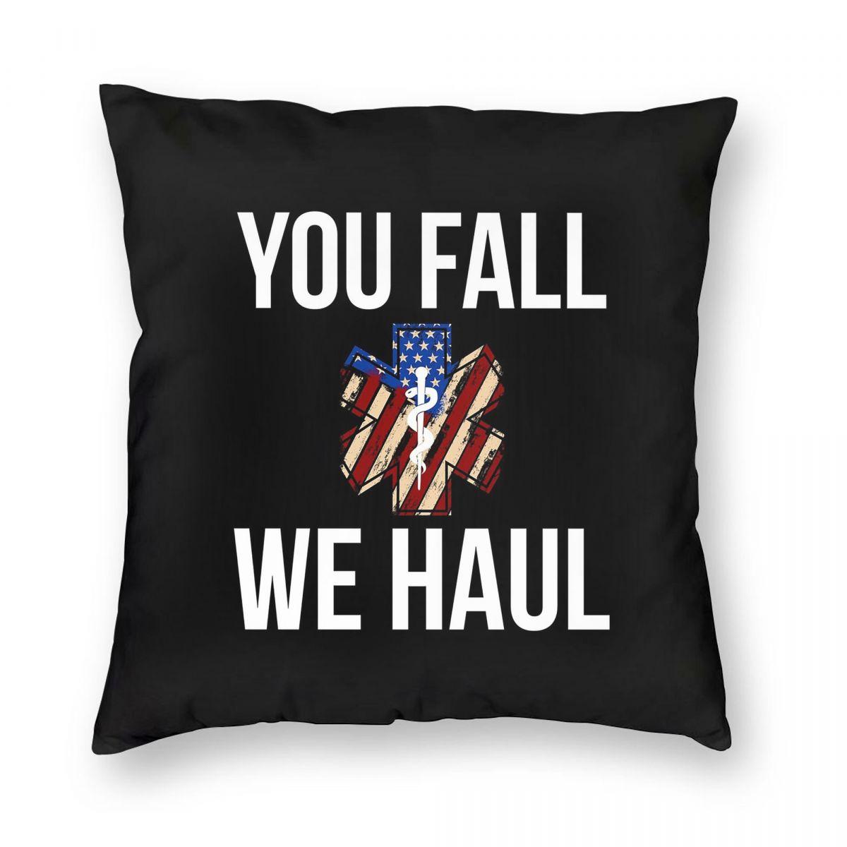 Emt Star Of Life Emergency Medical Square Pillowcase Pillow Cover Cushion Throw Pillow for Home Bedroom Car 12x12Inch