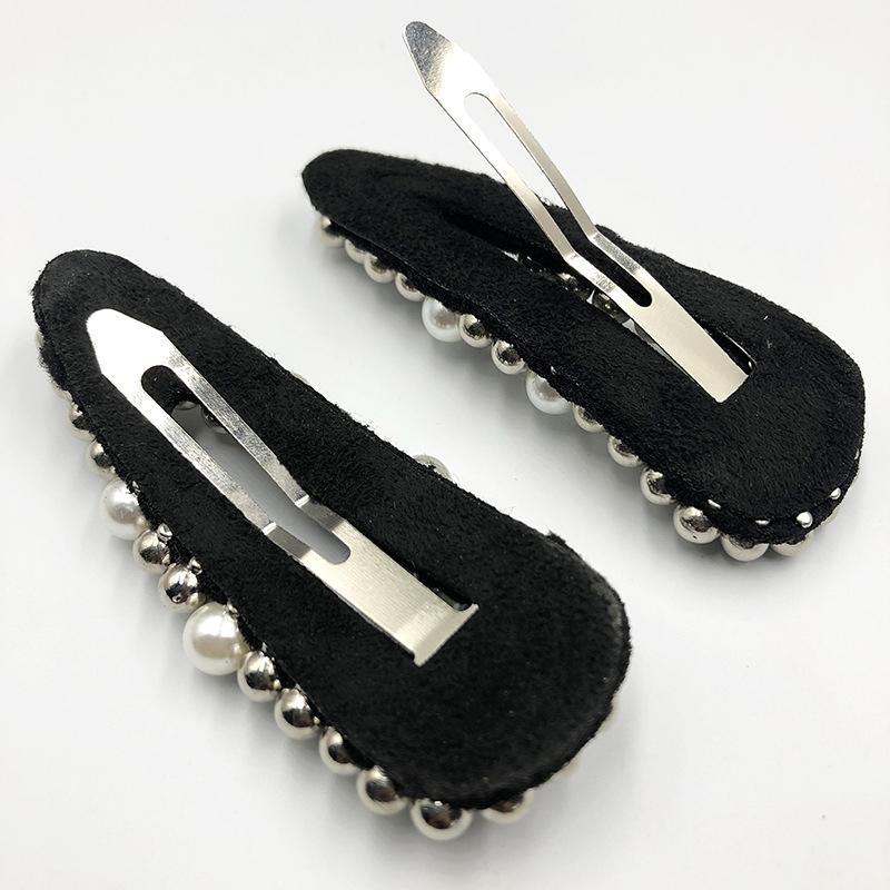 1 szt. Symulowane perły spinki do włosów koralikowe geometryczne klipsy do włosów dla kobiet wsuwki dziewczęce modne spinki do włosów akcesoria do włosów biżuteria