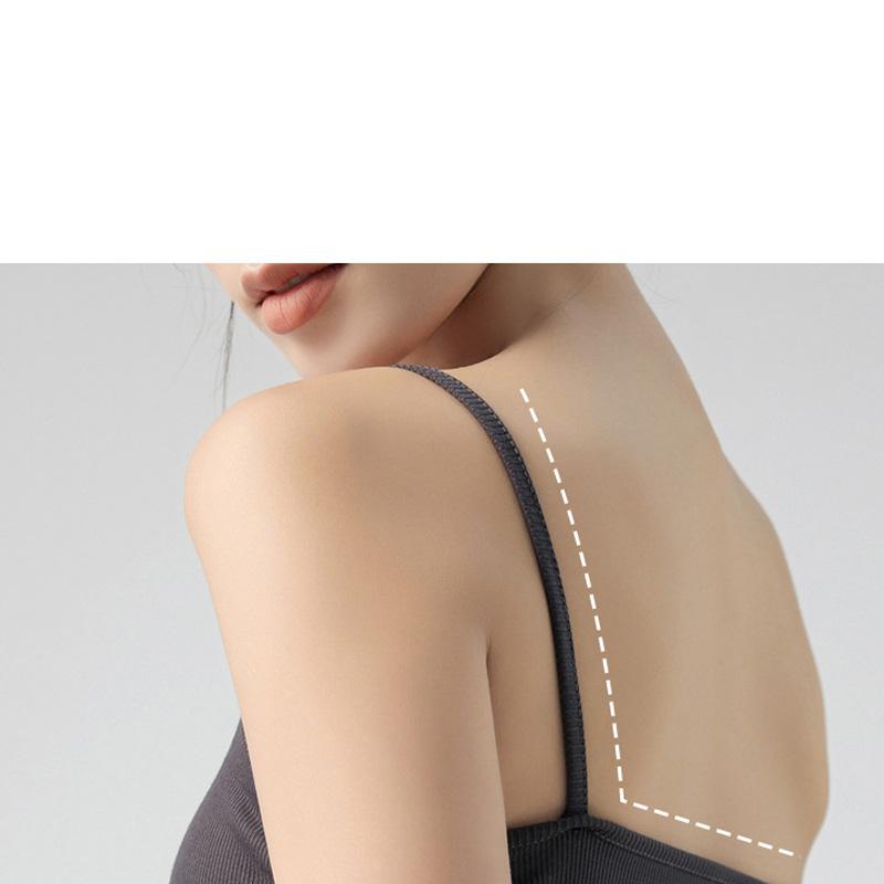 Summer Basic Tanks Spaghetti Strap Camis Solid Stretch Tops for Women Sleeveless Slim Fit Basic Solid Knitted Camisole