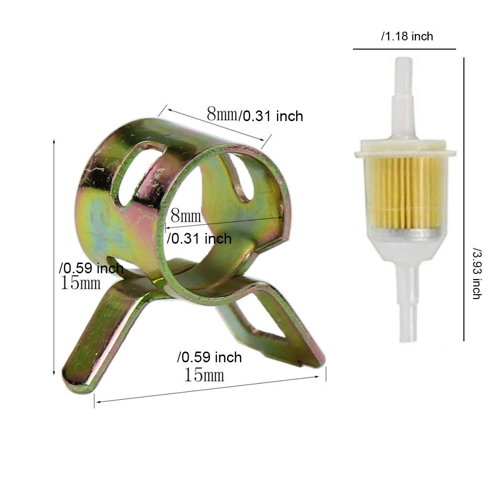 Easy To Install Fuel Filter Kit - Effective Filtration For Motorcycle Or Petrol Hose Long-Lasting Motorcycle Fuel Filter
