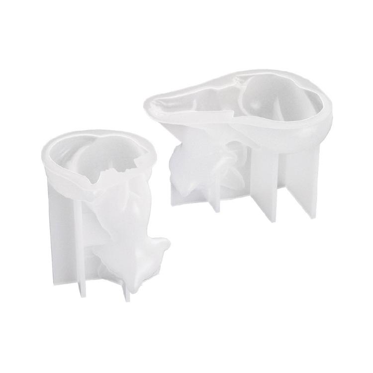 Aromatherapy Candle Mold Foxes Silicone Resin Molds Epoxy Casting Mold Home Decors