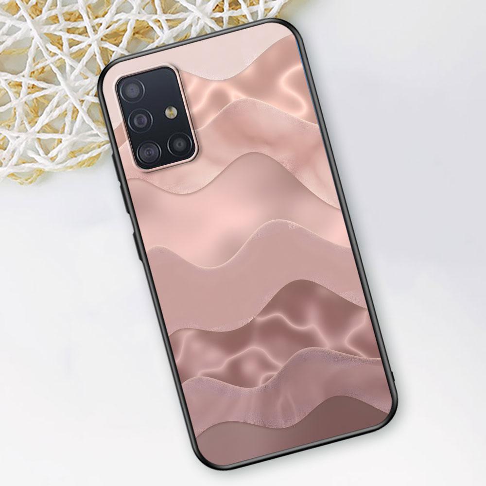 Etui w stylu różowego złota dla Samsunga Galaxy A54 A53 A32 A52s A12 A21s A51 A22 A31 A52 A72 A11 A14 A02s A23 TPU Pokrowiec na telefon
