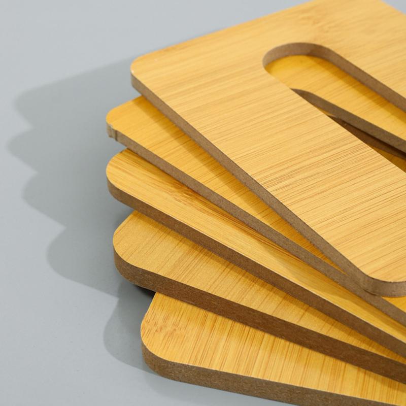 Removable Tissue Box With Bamboo Cover Modern Simple Reusable Napkin Box Paper Dispenser For Home