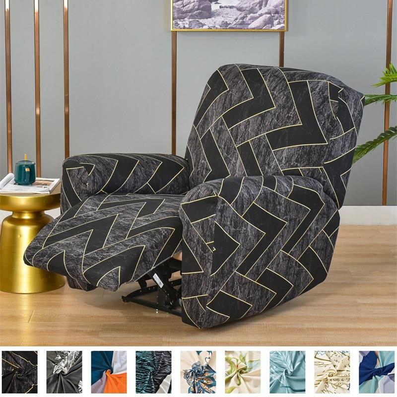 Spandex Recliner Chair Cover Lazy Boy Recliner Sofa Covers High Stretch Slipcover 1 Seater Sofa Cover for Living Room Home Decor