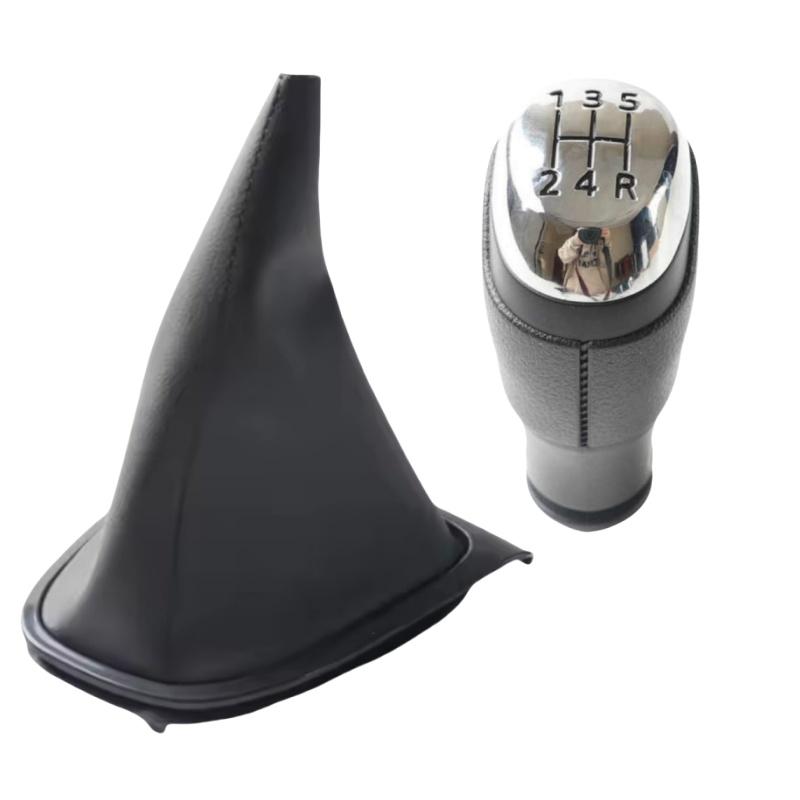 5/6 Speed For Renault Clio 4 Mk4 IV 2012 - Gear Shift Knob Head Lever Handball Leather Gear Shift Collar Gaiter Boot Cover