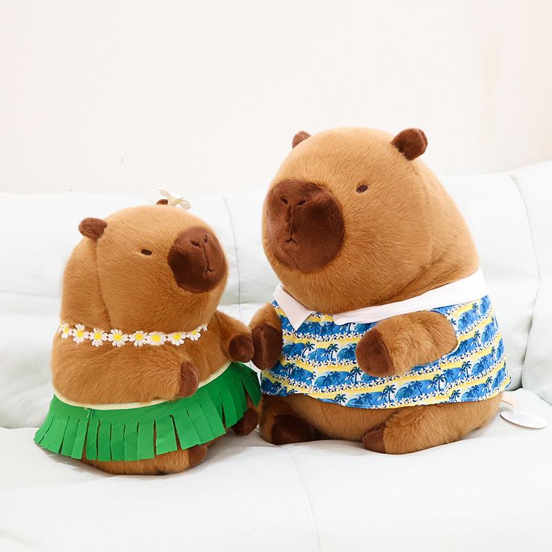 Capybara Plush Toy Stuffed Animal Soft Pp Cotton Filling Pillow Gift For Kids