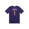 Nike T-Shirt Youth Suns Devin Booker #1 Letter Embroidery Casual Sports Pullover Short Sleeve Kids Tops Purple 3Z2B7BCMW-SUNDB