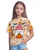 Girl Clothes Funny Pumpkin Graphic T-Shirt for Boys Girls Halloween Short Sleeve Tees 2-10Y Halloween Gift Party Kids Clothing