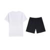 Li-Ning Plain Simple Skin-Friendly Comfortable Breathable Versatile Round Neck Pullover Short Sleeve T-Shirt Casual Sports Set AHSUA49-1+YKSV147-2