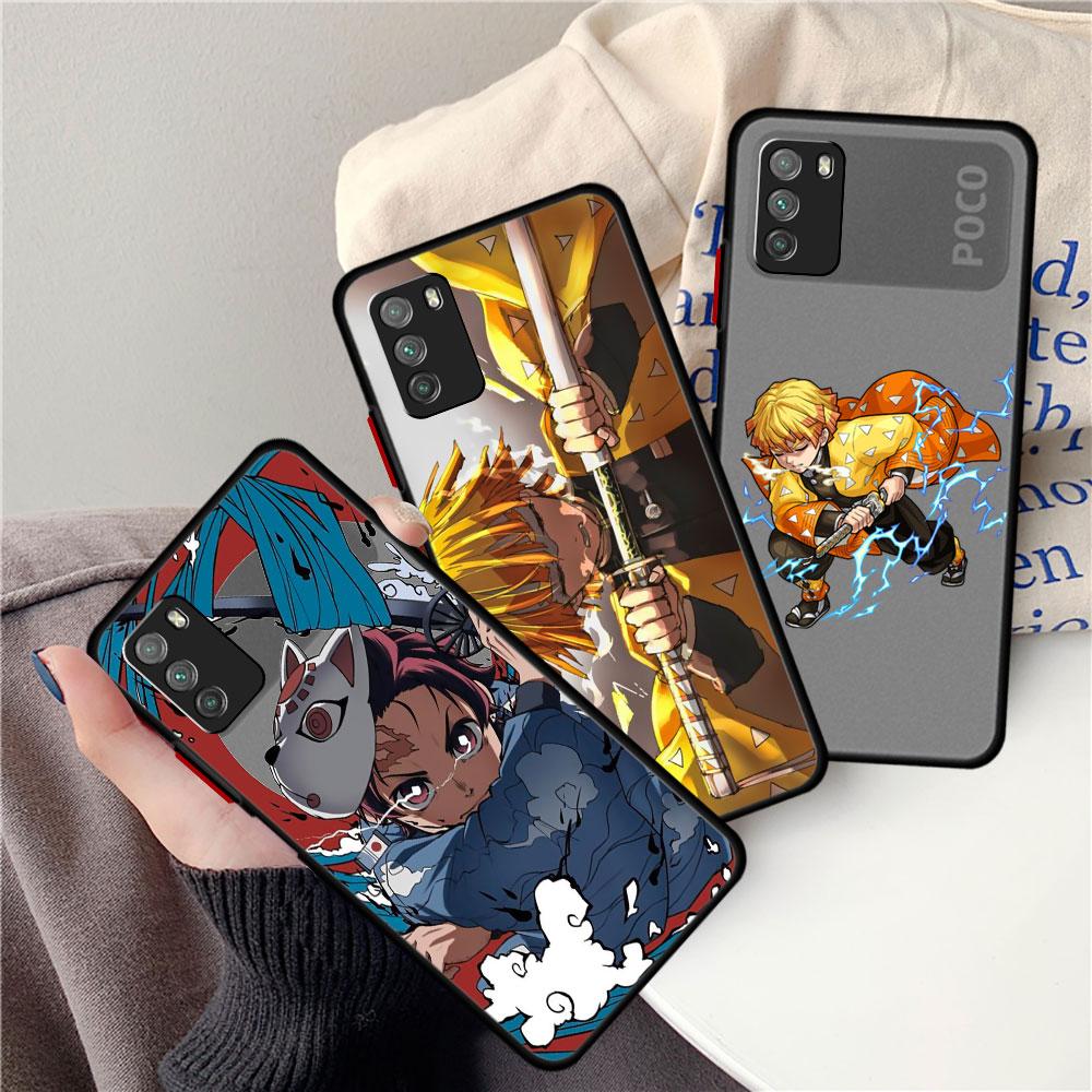 Anime  Demon Slayer Case For Xiaomi Mi Poco X3 NFC M3 11 10 12 9T 11T 10T Pro Note 10 Lite Matte Hard Phone Covers