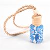 1pc 12ml Car perfume bottle Hanging Air Freshener Perfume Diffuser Floral Art Printed Car Interior Decoration