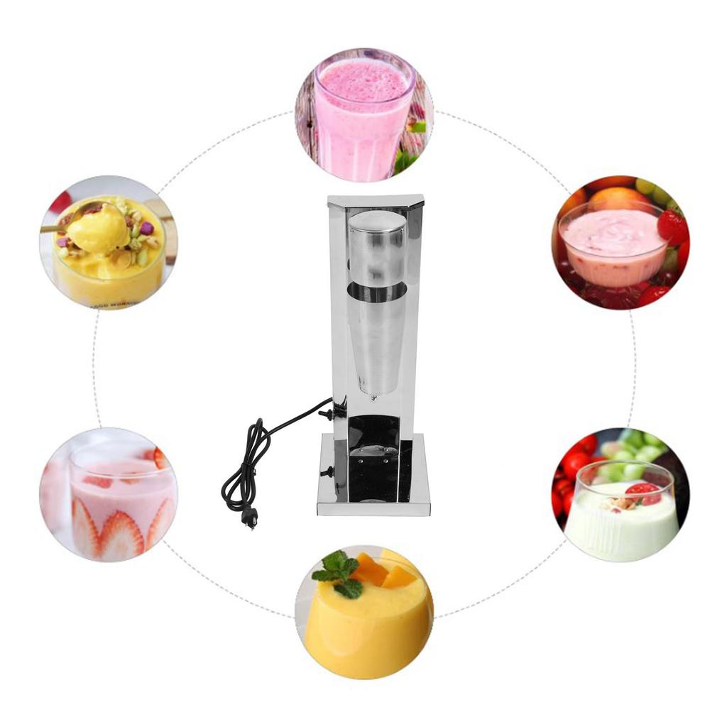 180W 18000 ot./min Stroj na mléčné koktejly Tichý Nerezová ocel Elektrický mixér na mléčné koktejly a nápoje s 800ml nádobou pro kuchyňský komerční provoz