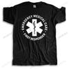 Cotton Summer Vintage Tshirt Mode Emergency Medical Care First Responder Lkw Van Tshirt Baumwolle Marke Clothing Frauen MäNner