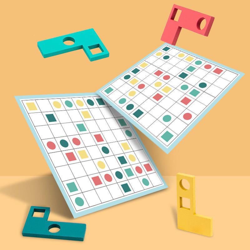 Tetris Block Puzzle Toy for Toddlers (Ages 2-6) - Intellectual Development for Boys & Girls