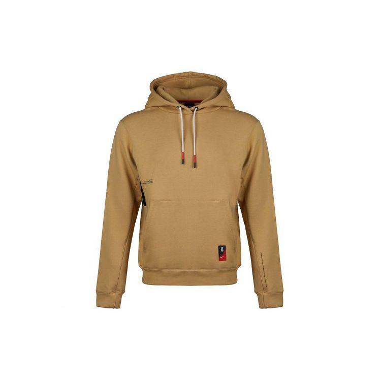 

Мужская баскетбольная толстовка Nike Kyrie на флисовой подкладке с капюшоном коричнево-желтого цвета AJ3526-723