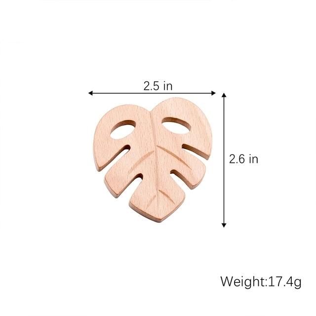 1pc Baby Teether Wooden Animal Pacifier Pendant BPA Free Beech Koala Rodent Baby Gym Accessories Teeth Pendant Children'S Goods