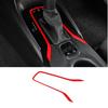 Red Gear Shift Box Panel Cover Trim For TOYOTA COROLLA 2019-2022
