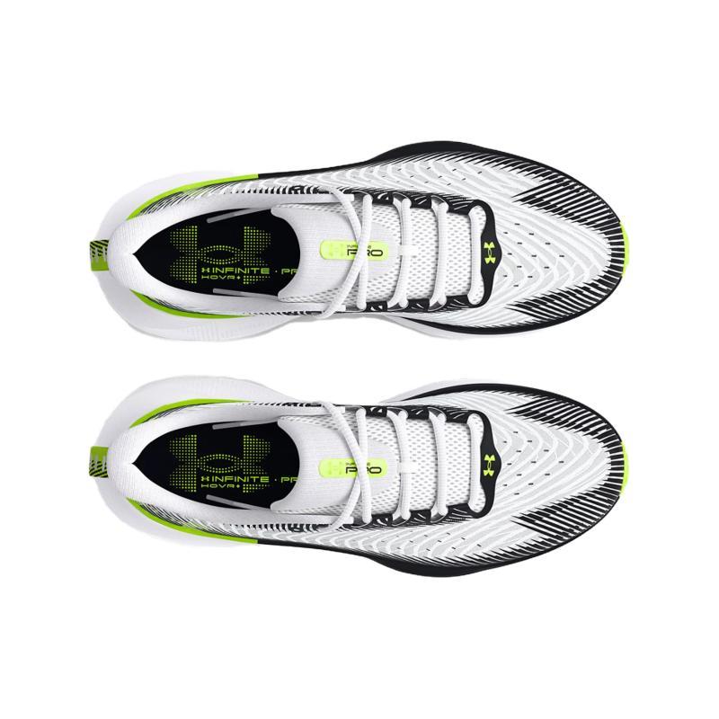 Under Armour Infinite Pro Slip Resistant, Abrasion Resistant, Breathable Low Top Running Shoes Men's White Black Sneakers 3027190-103