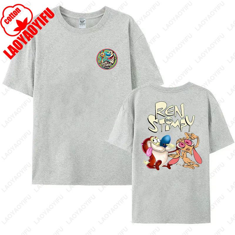 Ren and Stimpy Adulting Whats That TShirt High Quality Cotton Shirt Mens Womens Camisetas Trending Hipster Cotton Unisex Tee