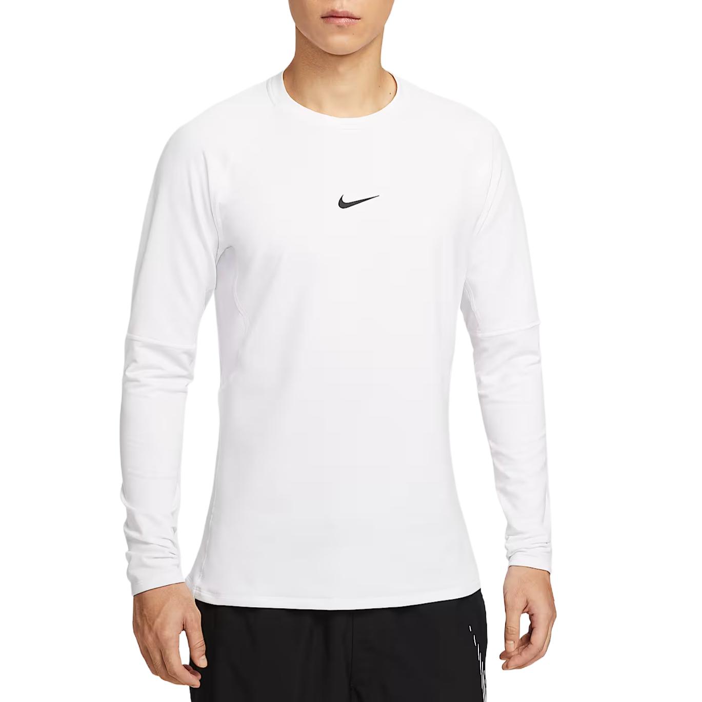

Nike Pro Warm Solid Color Breathable Simple T-Shirt Men Tops FB7983-100 S
