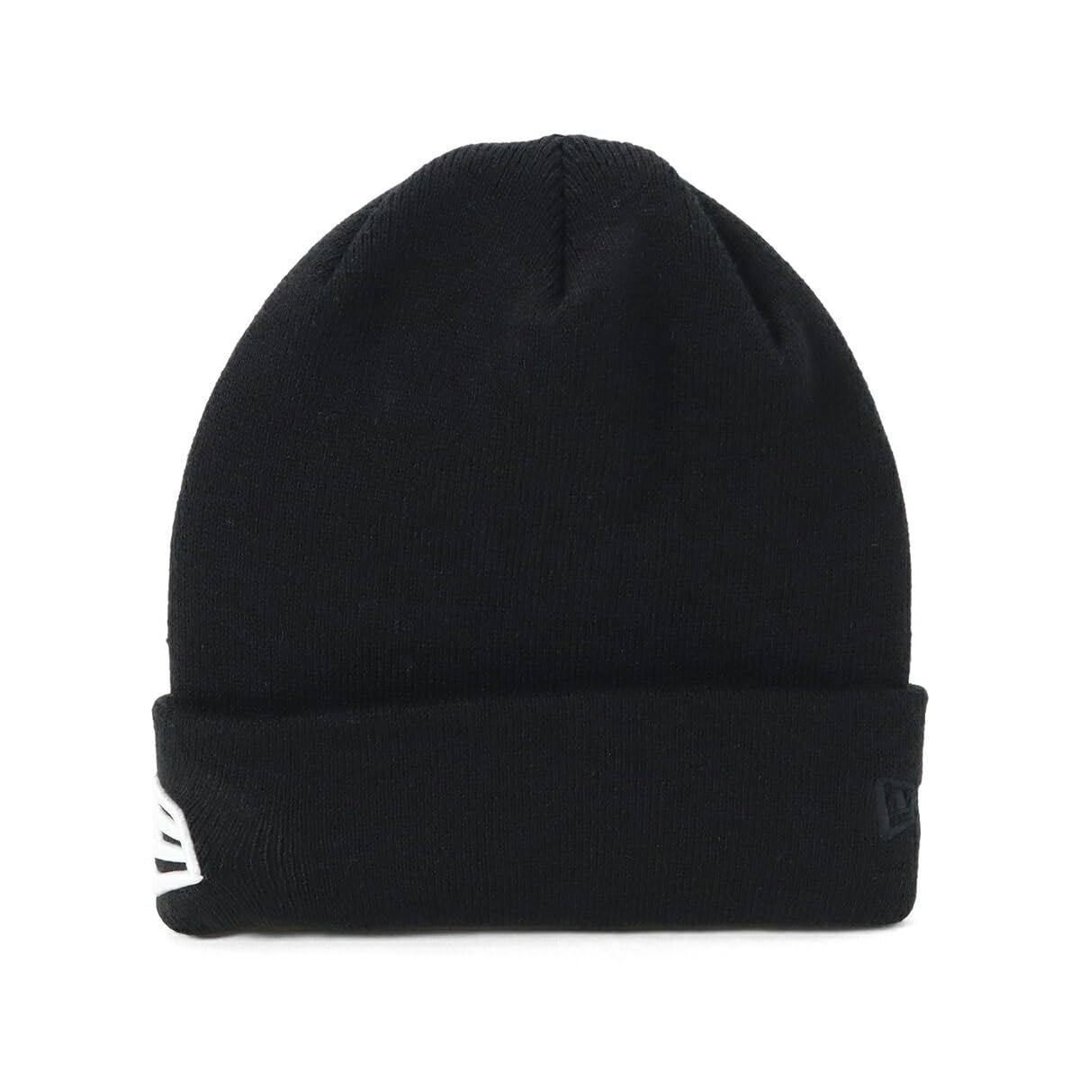 

New Era Knit Cap with Archive Free Basic Cuff Flag Black Logo, Black/Flag Logo, Knit, Big, Large,