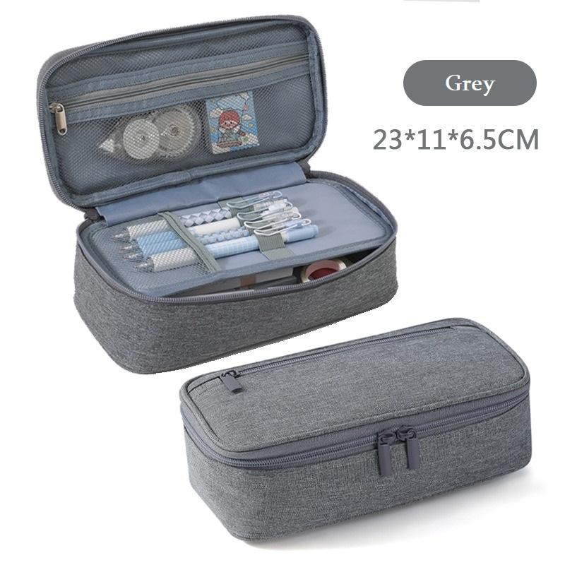 Double-layer Oxford Cloth Pencil Case Can Hold A 20cm Ruler