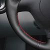 Black Faux Leather Car Steering Wheel Cover for Volkswagen VW Golf 4 (IV) Passat Polo Bora 1997-2005 Seat Leon MK1 Toledo 1998-2005