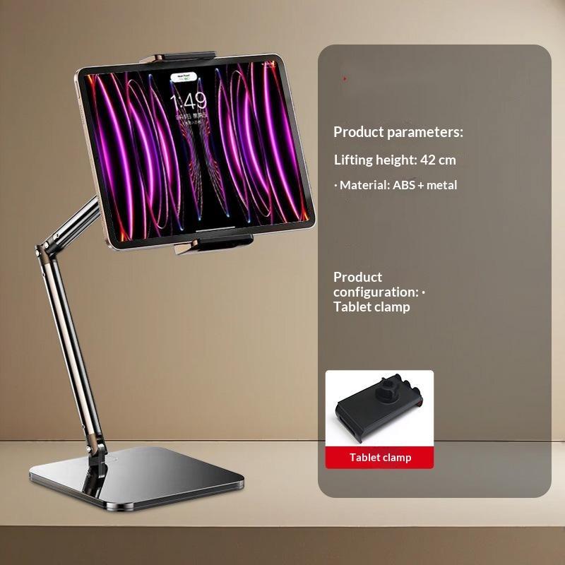 Adjustable Tablet Stand Holder 15 Inch Long Metal Flexible Arm For 4.7-13 Inch Pad Phone Ergonomic Desktop Holder Multi-Angle