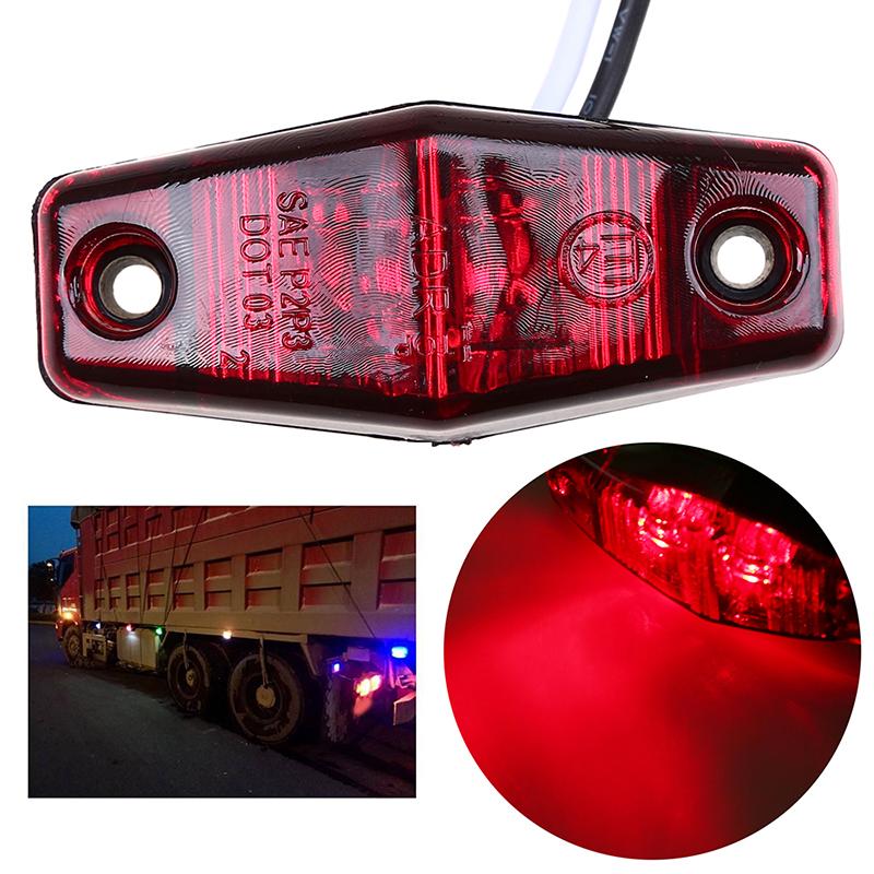 LED Clearance Marker Light Waterproof Tail Side Signal Lamp for Truck Trailer RV 12V