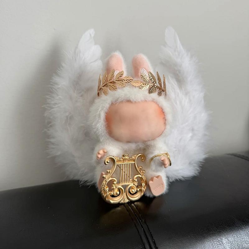 Engelsflügel Für Labubu Puppen Zubehör Stilvolles Kawaii Outfit Set Geeignet