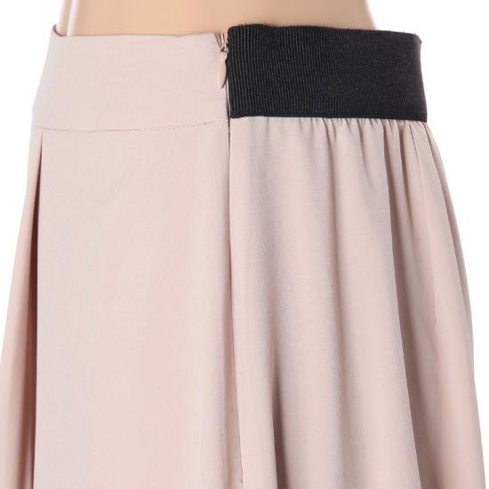 Olgangdijainseutyudio Asymmetrical Elastic Waist Skirt Pants Wide Pants