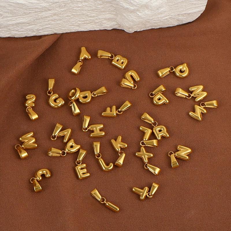  3Pcs Mini Bubble 26-letter English Letter Pendant Suitable for Necklace Making DIY Jewelry Gift Making Waterproof Jewelry