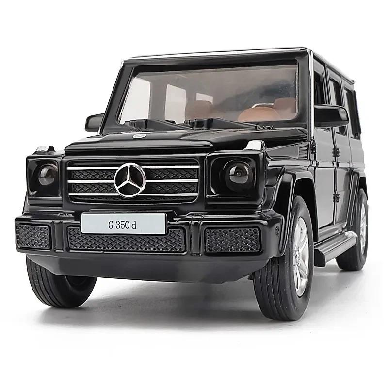 1:32 Mercedes-Benz G350 G350D Alloy Car Model With Pull Back Sound Light Gift Collection Diecast Toy Model