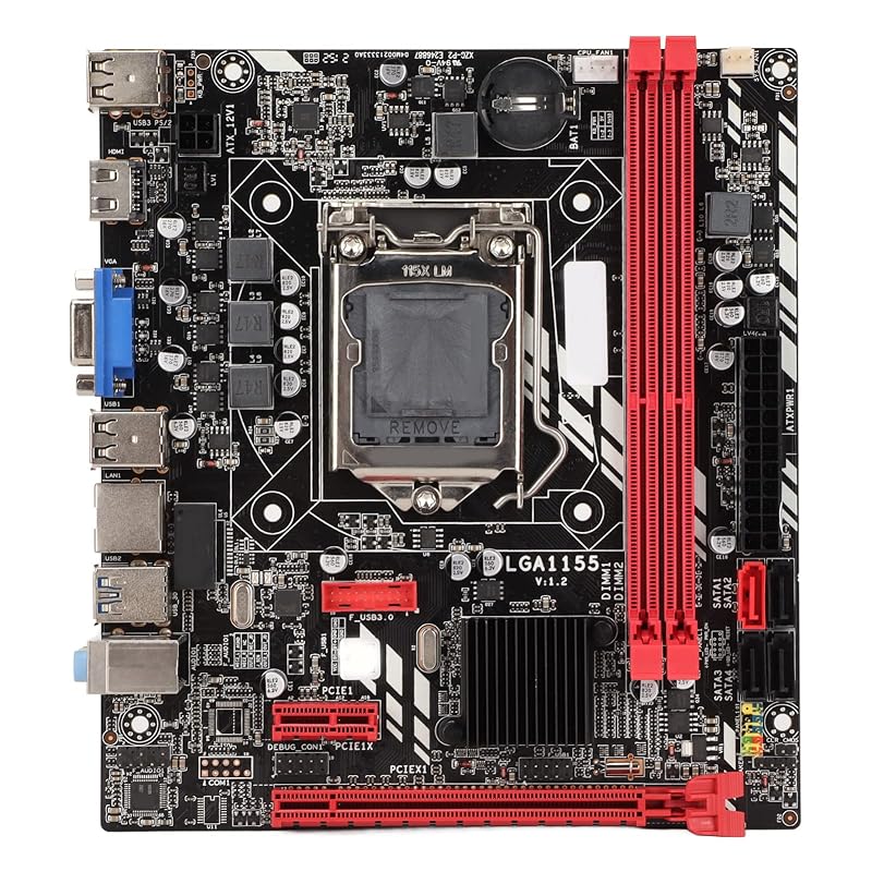 

B75M custom PC motherboard LGA1155 support 1155 pin I3 I5 I7 processor, 2 one DDR3 memory Slot, VGA, HDMI, PCI E1, SATA