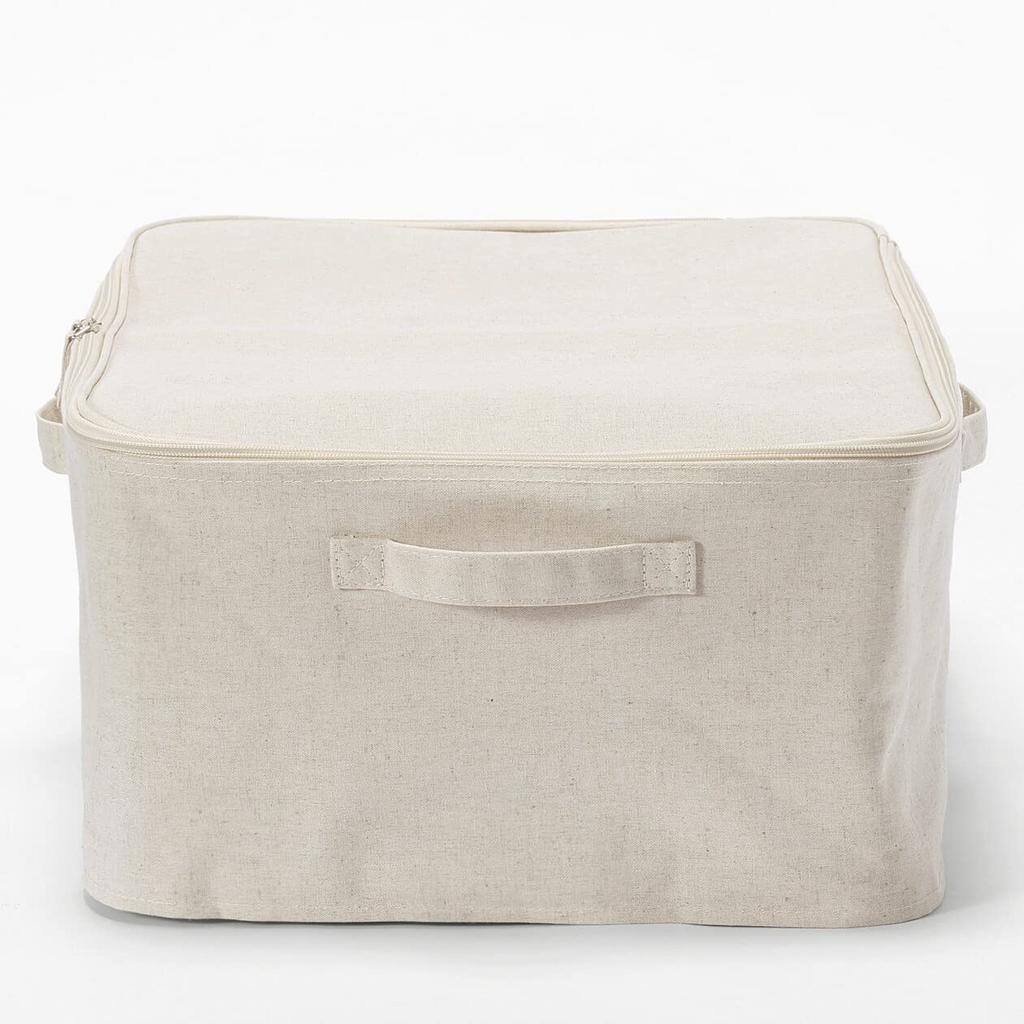 MUJI Soft 59cm x 39cm x 23cm Polyester Clothing Storage Item Number 12403531 Box, Large, (W) (D) (H), Linen, Case,