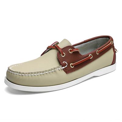 2024 New Luxury Brand Boat Shoes Comfy Leather Breathable Men  Loafers Shoes Man Lace-Up Sneakers Large Size Men Shoes Loafers