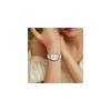 BUREI Women's Analog Quartz Watch Silver Stainless Steel Waterproof Diamond Dial Business Style