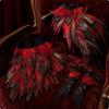 Layered Feather Costume Ensemble with Elastic Waist Skirt Feathered for Halloween Costumes,