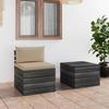 VidaXL Salon Garden Palette 2 Pcs with Cushions Outdoor Furniture Patio Furniture Terrace Furniture Furniture of 3061662